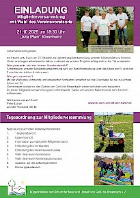 Einladung zur Vorstandswahl